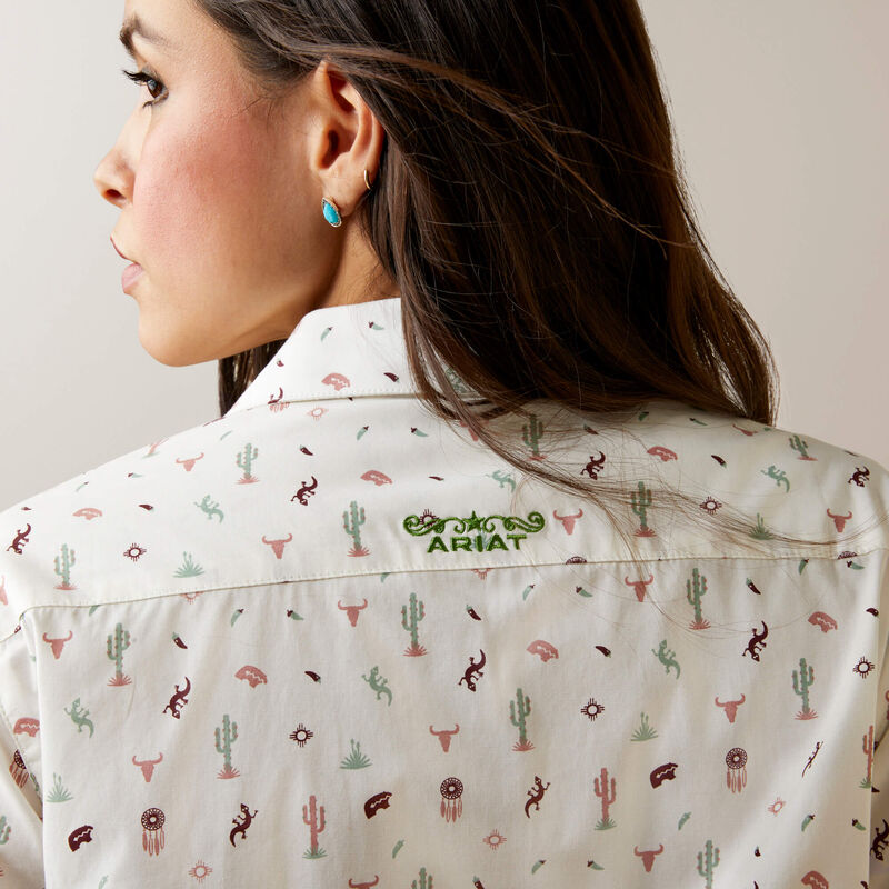 Ariat® Women's Kirby Stretch Shirt Santa Fe Print 10044947