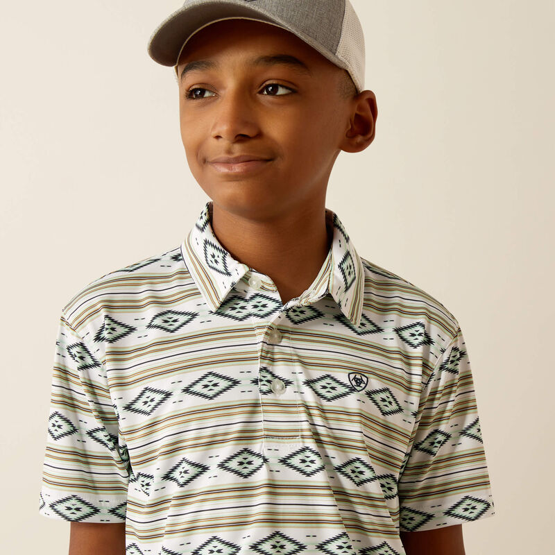 Ariat® Boy's All Over Print Polo 10055424