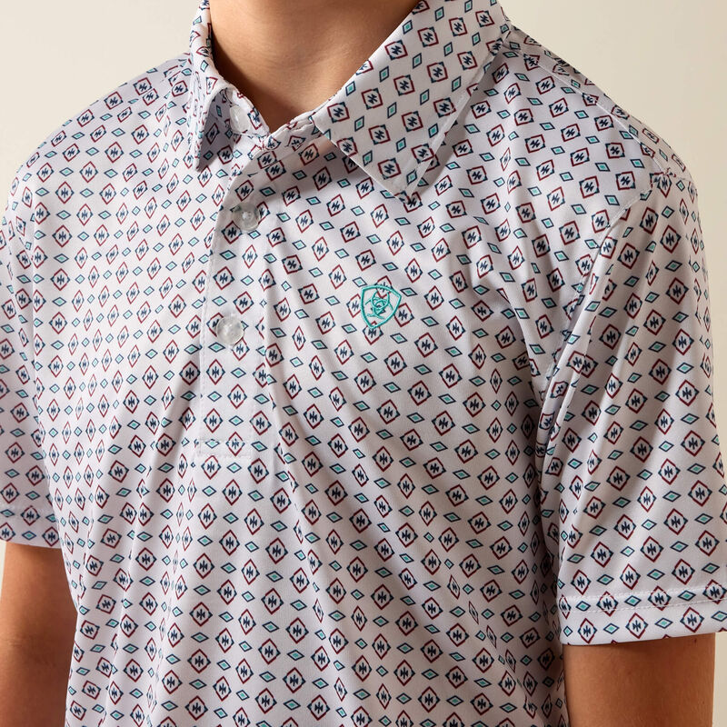 Ariat® Boy's All Over Print Polo 10073489