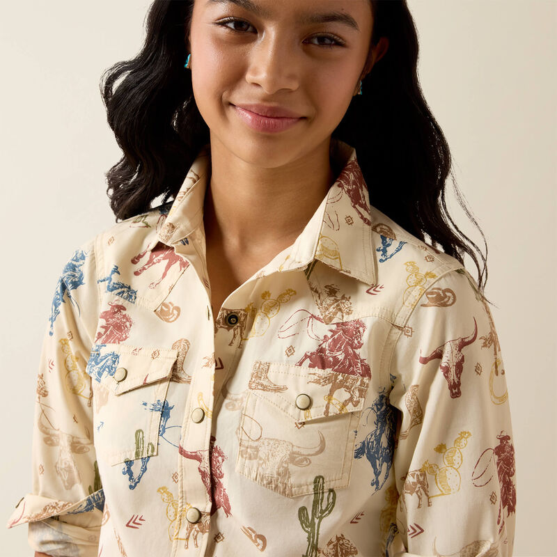 Ariat® Kid's Ranch Tale Western Snap Shirt 10079597