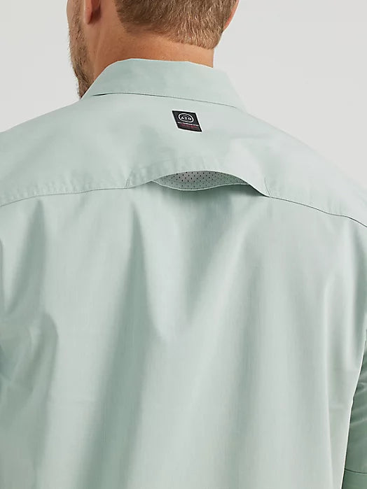 ATG By Wrangler™ Men's Asymmetrical Zip Pocket Shirt In Green Bay 112346447