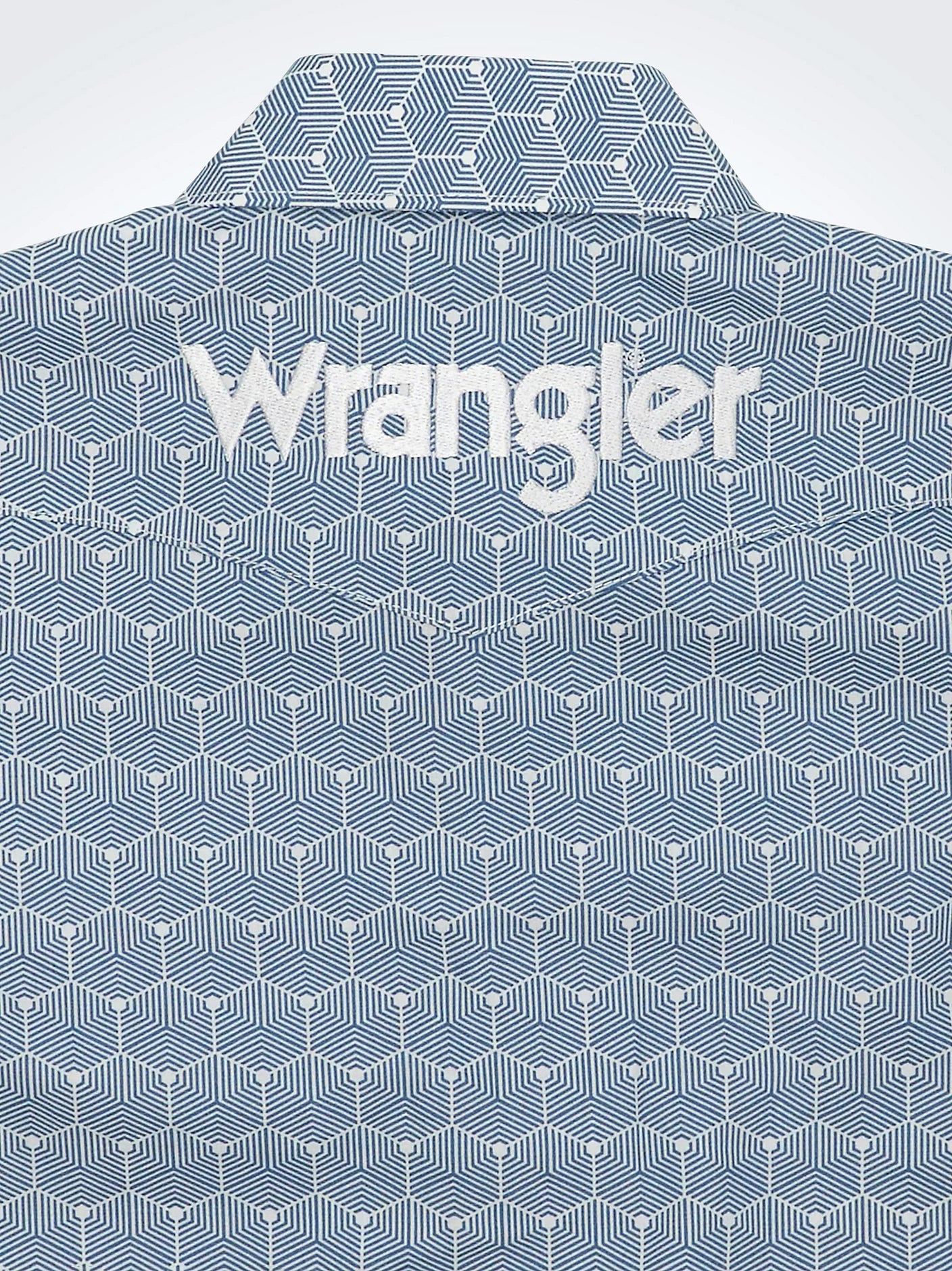 Wrangler® Boy's Logo Long Sleeve Western Snap Shirt 112359471