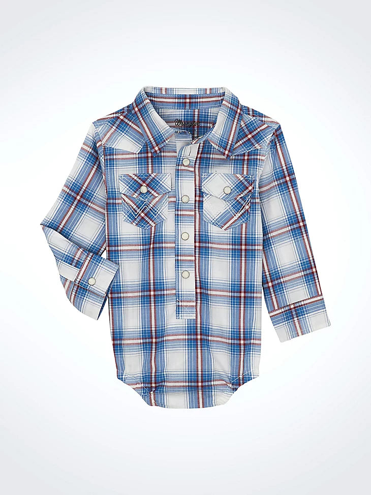 Wrangler® Baby Boy's Long Sleeve Western Snap Bodysuit 112359651