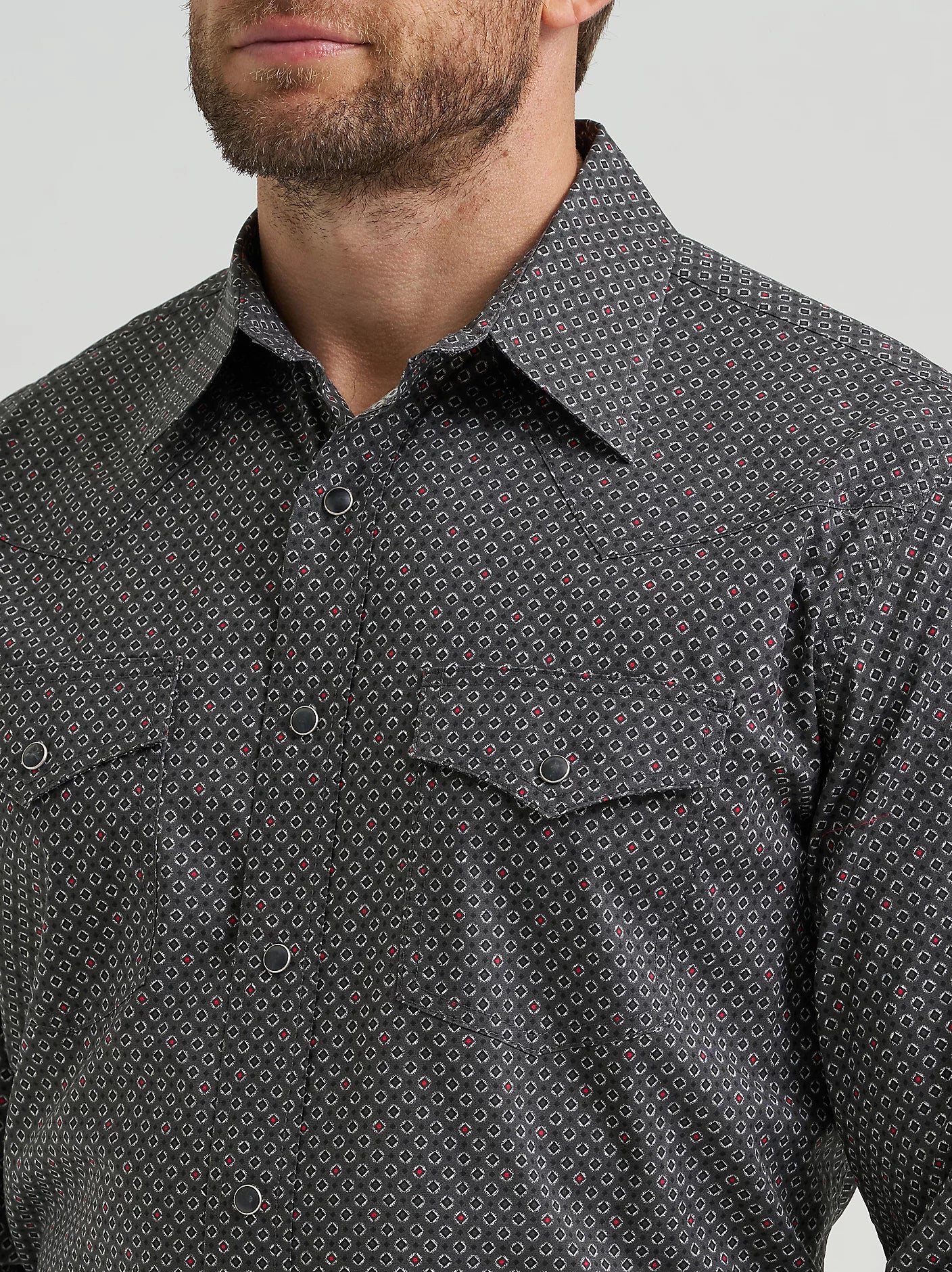 Wrangler Men's 20X® Competition Advanced Comfort Long Sleeve Two Pocket Western Snap Shirt 112369492