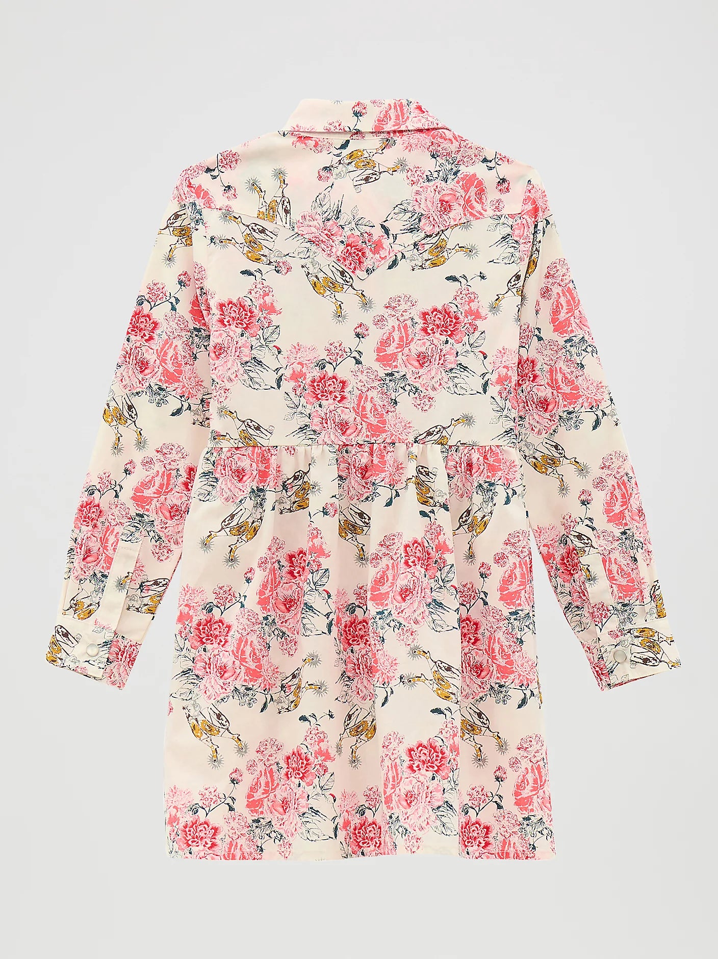 Wrangler® Girl's Long Sleeve Printed Western Snap Dress 112371917