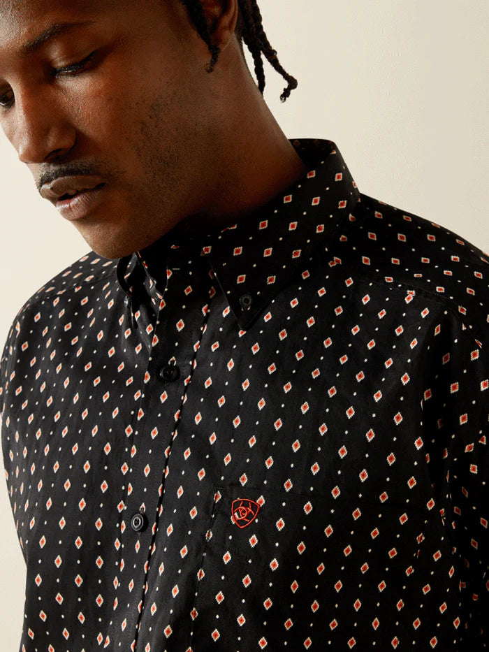 Ariat® Men's Thorin Classic Fit Long Sleeve Shirt Black 10062182