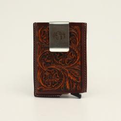 3D® Men's Smart Wallet Tooled Brown D250002602