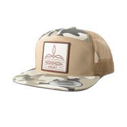Ariat® 7 Panel Camo Boot Stitch Khahi Ballcap A3000920146