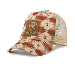 Ariat® Women's Ponyflow Ballcap Aztec Print Pink A300080030