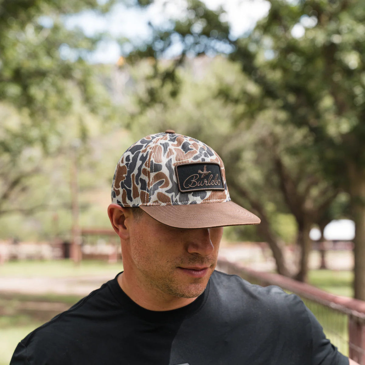 Burlebo® Ballcap Woods Camo Full Mesh C-MWDC