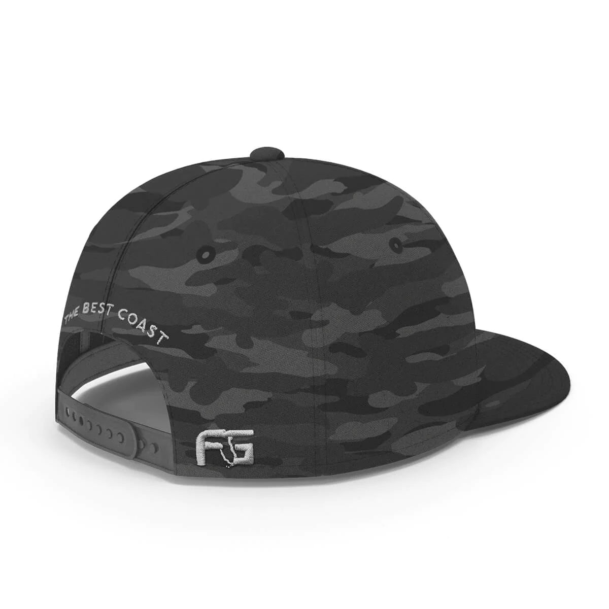 FloGrown® Black Camo Leather Ballcap FGH-150