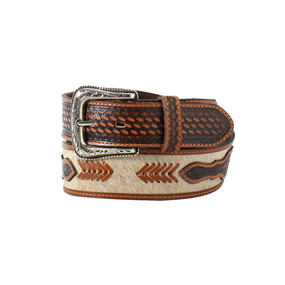 Nocona® Men's Belt 1 7/8"-1 1/2" Cowhide Star Concho Tan N210006808
