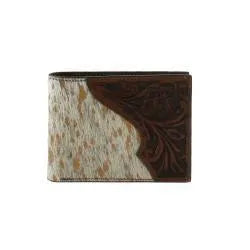 Nocona® Bifold Tooled Calf Hair Brown N5413402