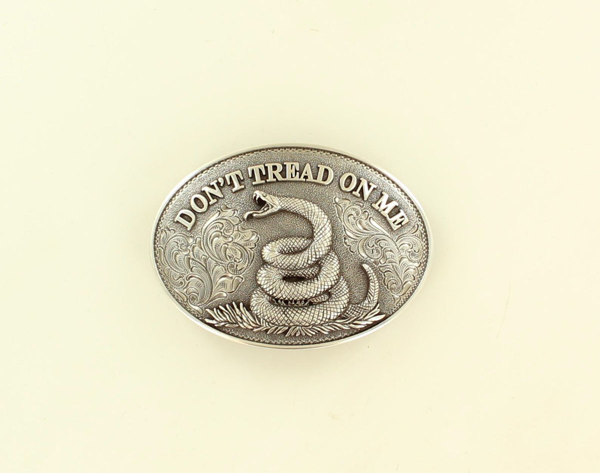 Nocona® Oval Snake Buckle "Don't Tread On Me" 37109