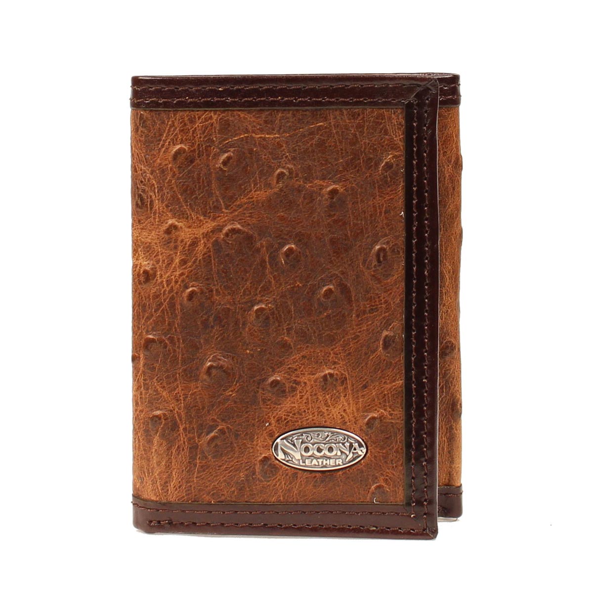 Nocona® Ostrich Trifold Wallet Brown N5487802