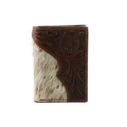 Nocona® Trifold Tooled Calf Hair Brown N5413302