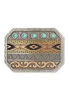 Ariat® Buckle Rectangle Multi Finish Engraved Designs A37062