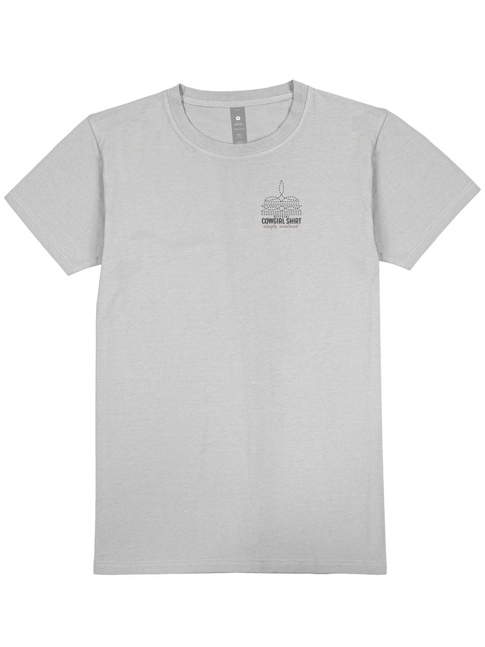 Simply Southern® Women's T-Shirt SS-COWGIRLBOOT-FOG