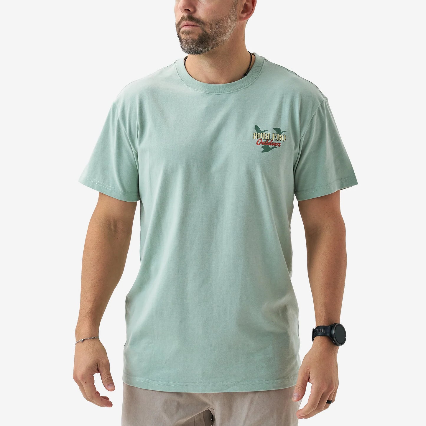 Burlebo® Men's Short Sleeve Tee Field Companion SST-FC-SGE