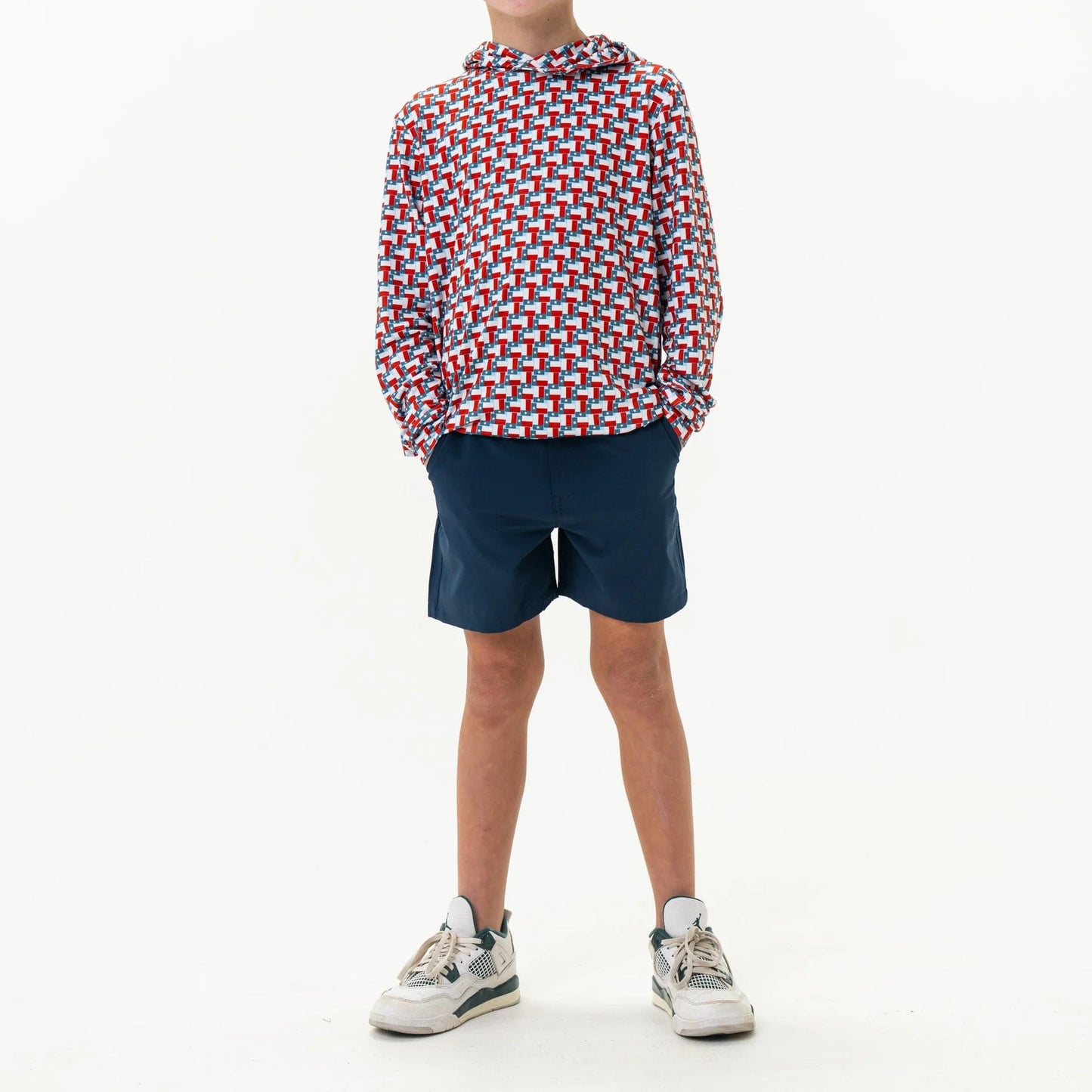 Burlebo® Youth Everyday Shorts Deep Water Navy Mayan Pocket Y-ES-DWN-MP