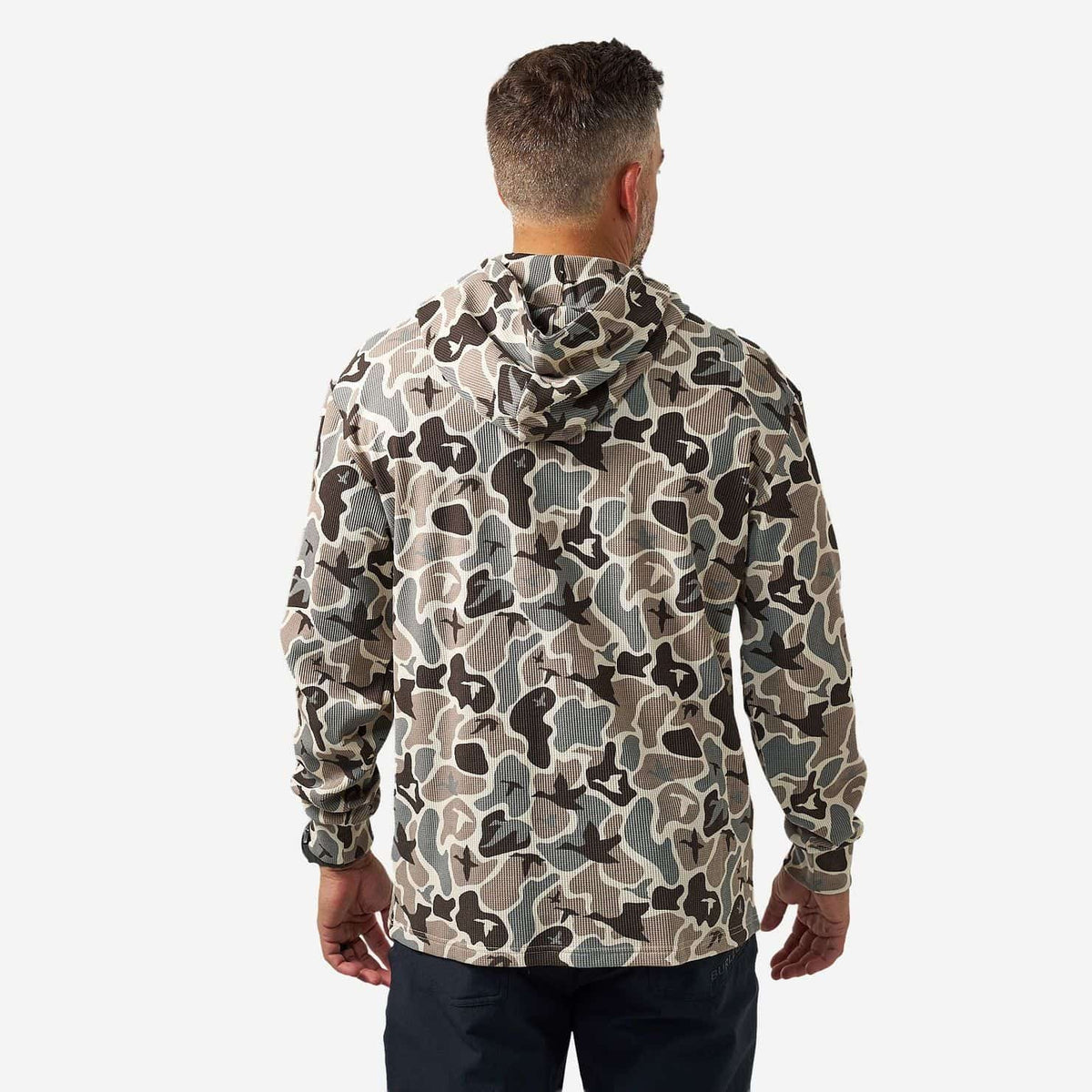 Burlebo® Men's Thermal Hoodie - Mallard Mayhem Camo TH-MMAYC