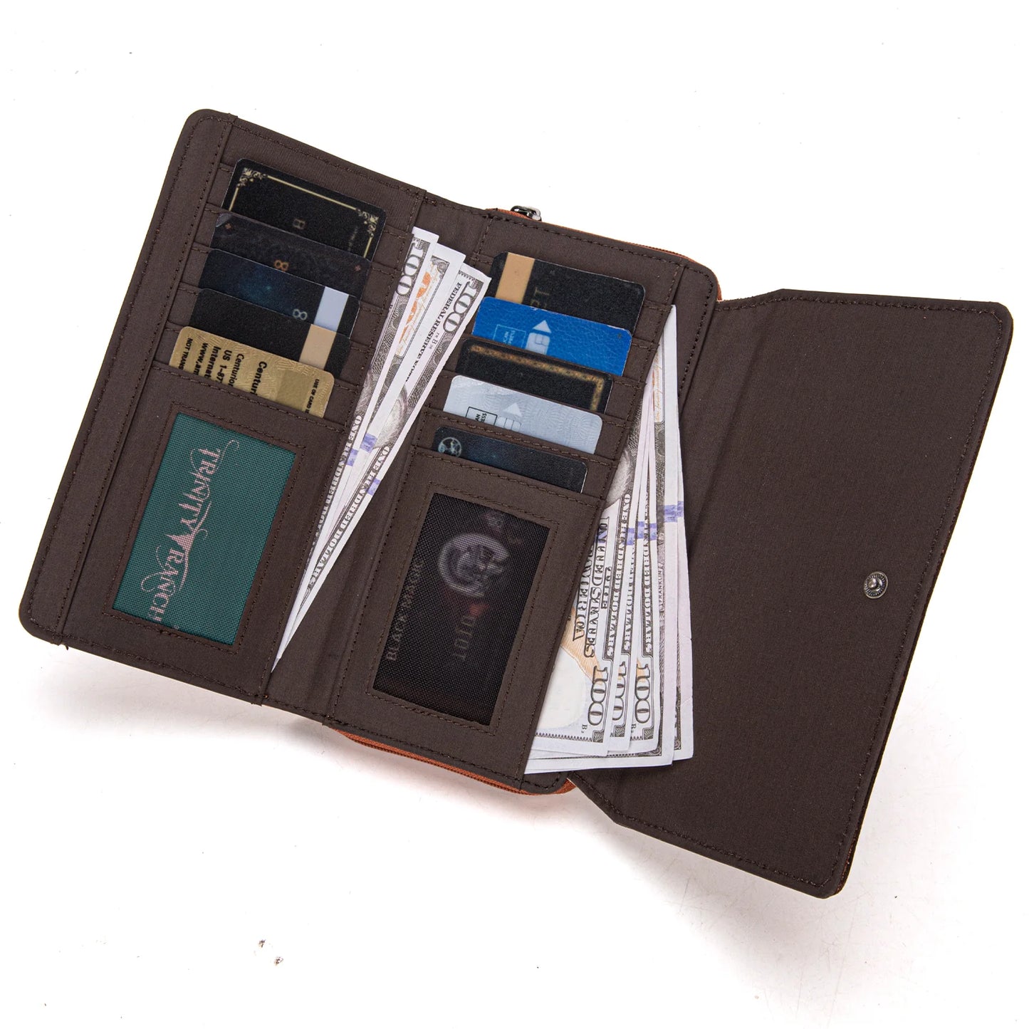 Trinity Ranch® Floral Tooled Collection Wallet TR188-W010CF