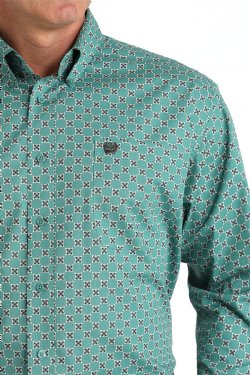 Cinch® Men's Geometric Print Button-Down Western Shirt MTW1105829