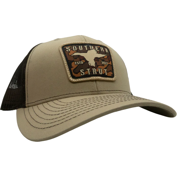 Southern Strut Brand® Camo Duck Woven Patch Ballcap STH048KC