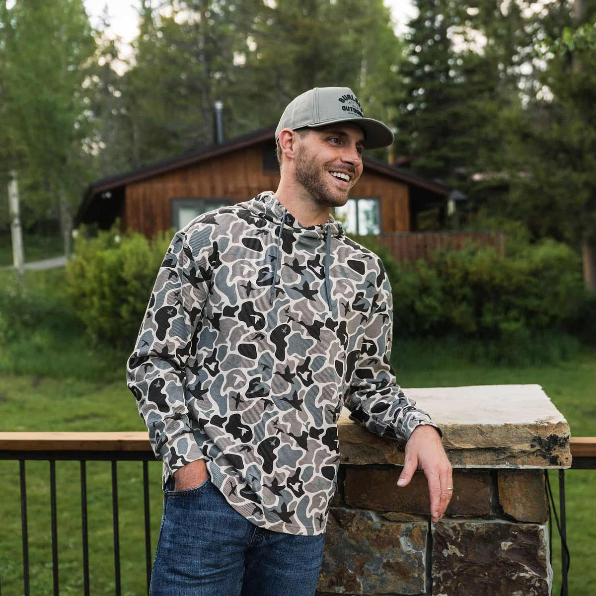 Burlebo® Men's Thermal Hoodie - Mallard Mayhem Camo TH-MMAYC