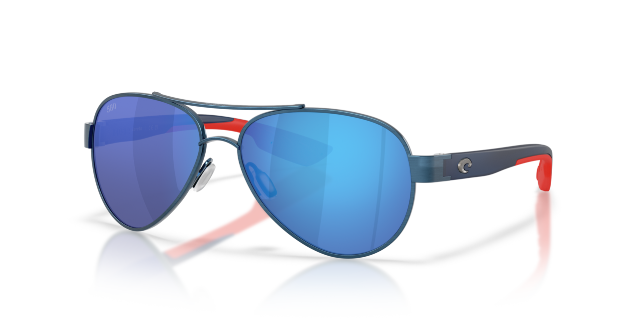 Costa® Loreto Brushed Blue 250th w/Blue Mirror 580 Glass Lenses 06S400637