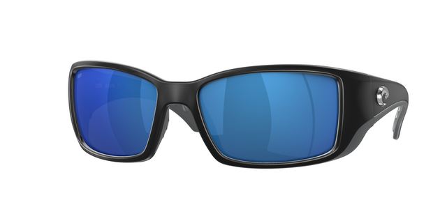 Costa Del Mar® Blackfin Matte Black Frames/Blue Mirror 580 Plastic Lenses 06S90140762