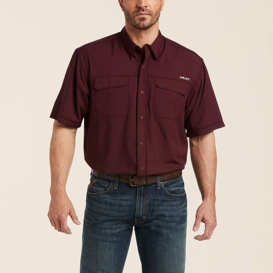Ariat® VentTEK Outbound Classic Fit Shirt in Berry 10035390