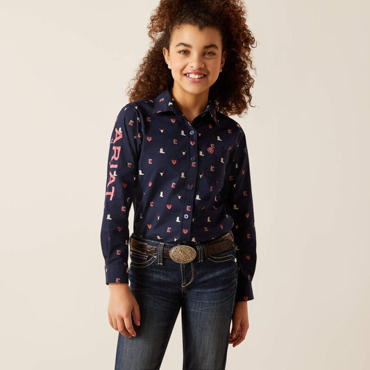 Girl's Ariat® Team Kirby Long Sleeve Shirt 10046057