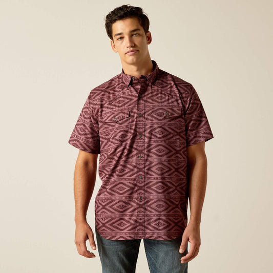 Ariat® Men's VentTEK Outbound Classic Fit Shirt in Redwood 10051380