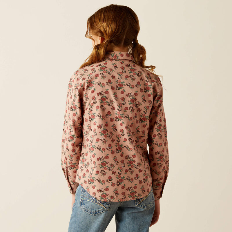 Ariat® Girl's Flowers n' Horseshoes Shirt 10053889