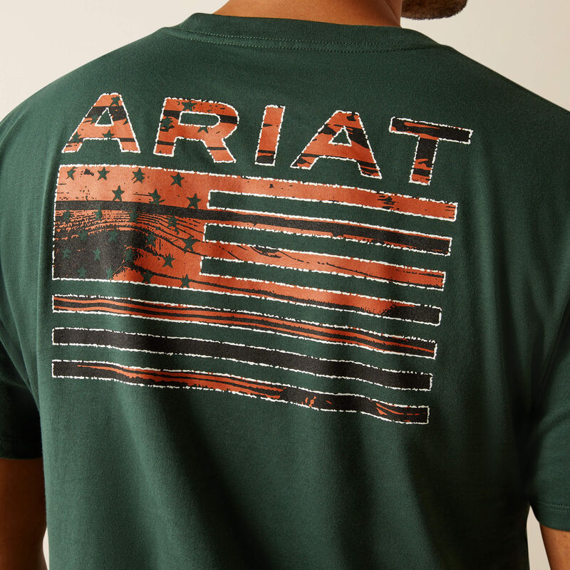 Ariat® Men's Rustic Wood Flag T-Shirt 10058890