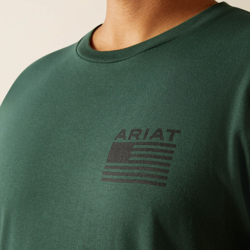 Ariat® Men's Rustic Wood Flag T-Shirt 10058890