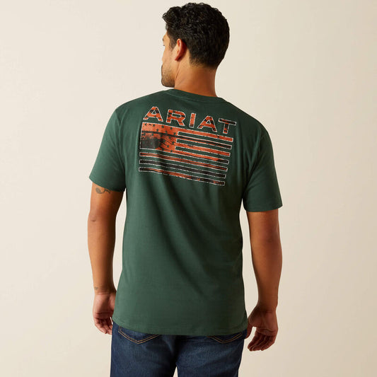 Ariat® Men's Rustic Wood Flag T-Shirt 10058890