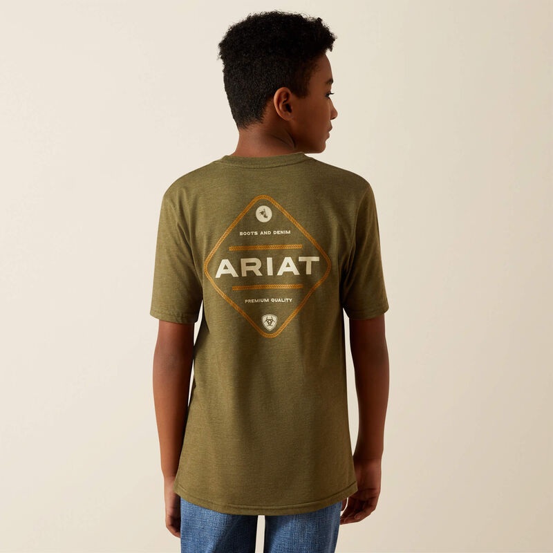 Ariat® Boy's Roped Diamond T-Shirt 10062410