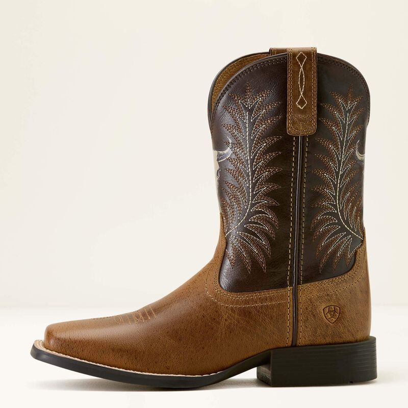 Ariat® Boy's Stampede Wide Square Toe Western Boot 10063827