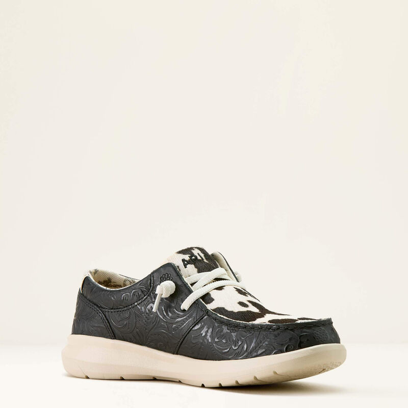 Ariat® Women's Hilo Shoe Black Floral Emboss|Black And White Hair On  10063882
