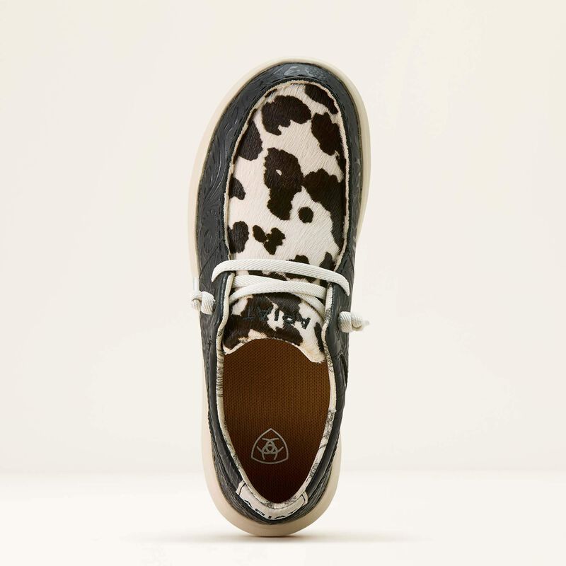 Ariat® Women's Hilo Shoe Black Floral Emboss|Black And White Hair On  10063882