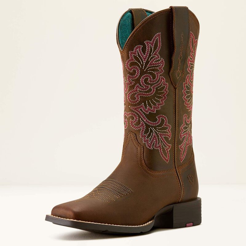 Ariat® Women's Round Up StretchFit Wide Square Toe Western Boot 10064078
