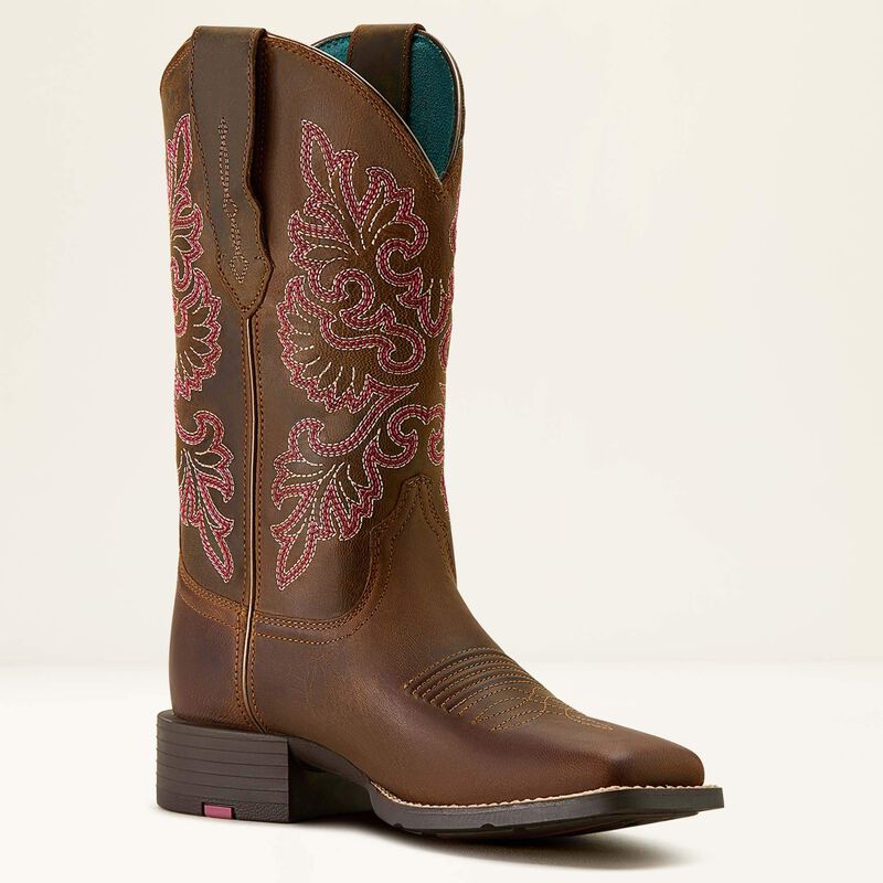 Ariat® Women's Round Up StretchFit Wide Square Toe Western Boot 10064078