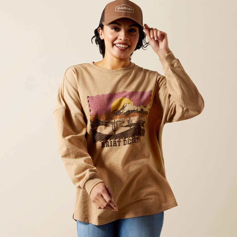 Ariat® Women's Canvas Oversized T-Shirt 10065866