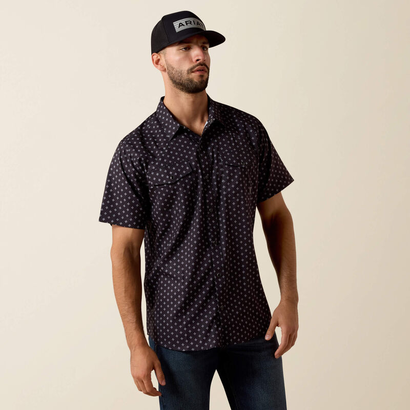 Ariat® Men's Printed VentTEK Western Fitted Snap Shirt 10073422