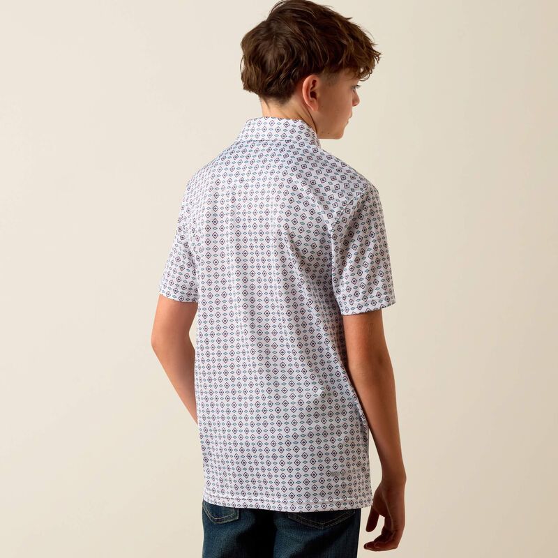 Ariat® Boy's All Over Print Polo 10073489