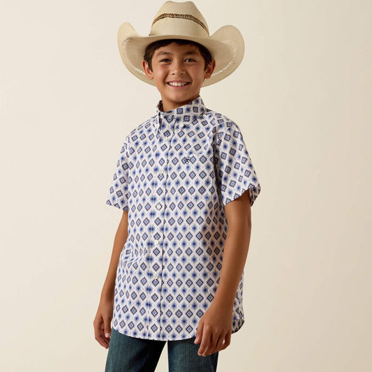 Ariat® Boy's Baxter Short Sleeve Shirt 10073675