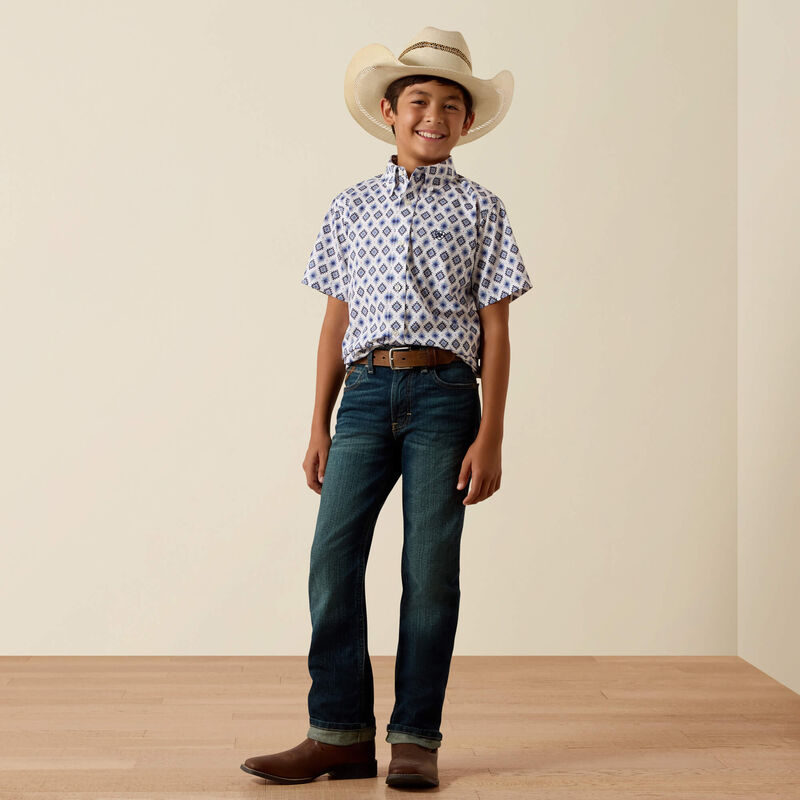 Ariat® Boy's Baxter Short Sleeve Shirt 10073675