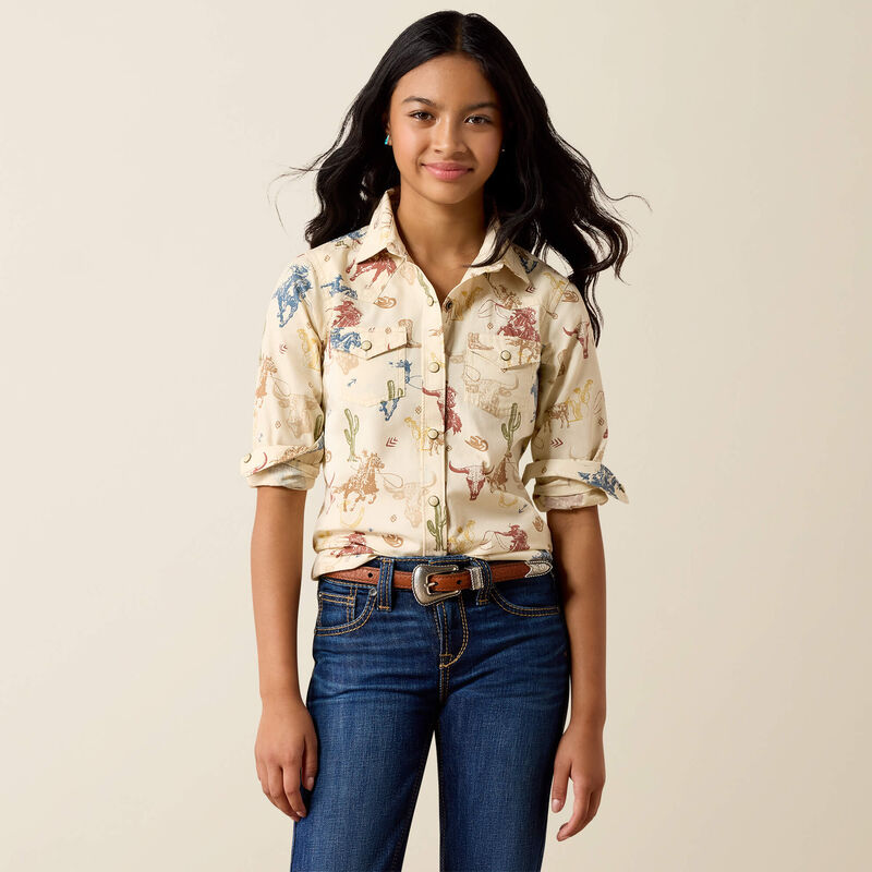 Ariat® Kid's Ranch Tale Western Snap Shirt 10079597